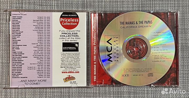 The Mamas And The Papas-California Dreamin’ CD USA