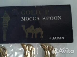 Набор кофейных ложек -позолота 
