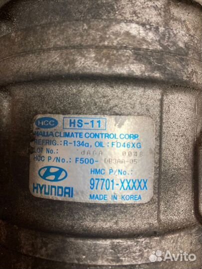 Компрессор кондиционера Kia Picanto G4HE 2011