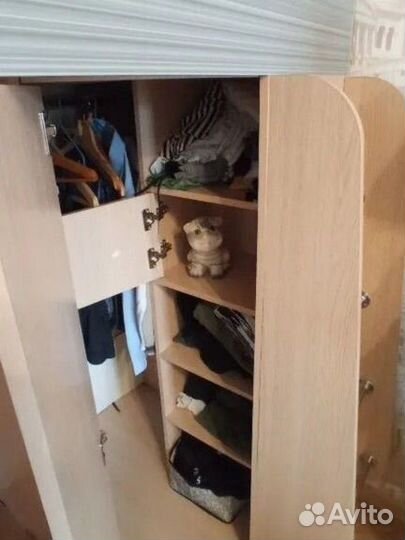 Детская кровать чердак с шкафом бу