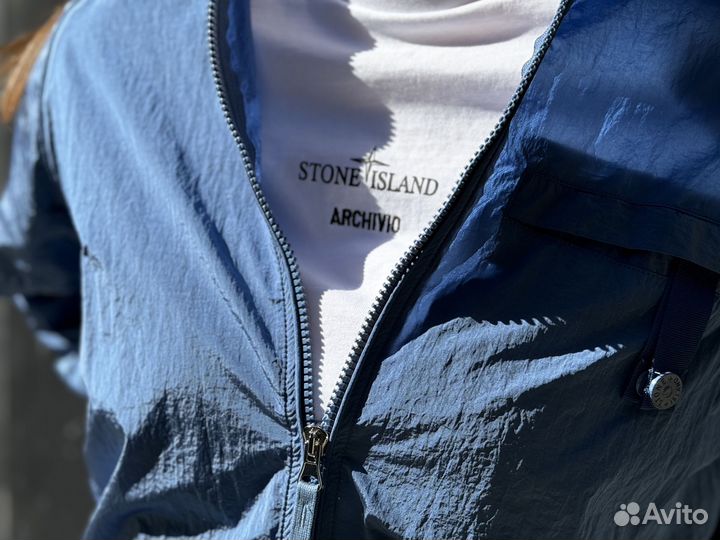 Овершот Stone Island Синий Nylon Metal