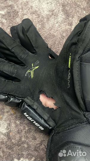 Перчатки хоккейные размер 14 bauer