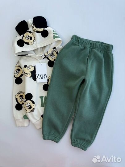 Костюм спортивный для мальчиков с начесом 90-130