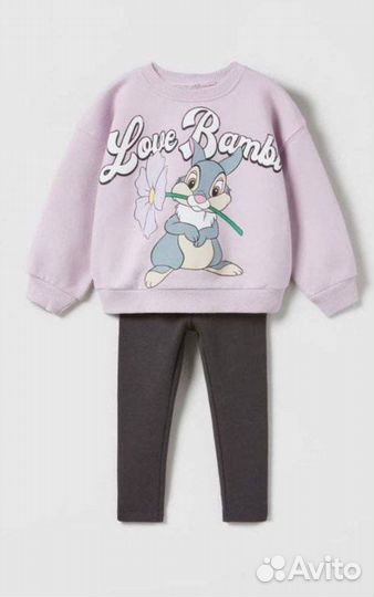 Свитшот Zara для девочек «Зайчик» символ 2023