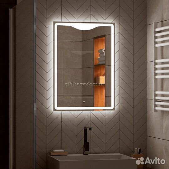 Зеркало Континент Amaze LED 500x700 с подсветкой с сенсорным выключателем злп480