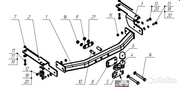 Фаркоп Тойота (Toyota) Land Cruiser Prado 120/150