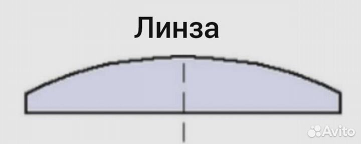 Стекло для часов, линза, 35,5