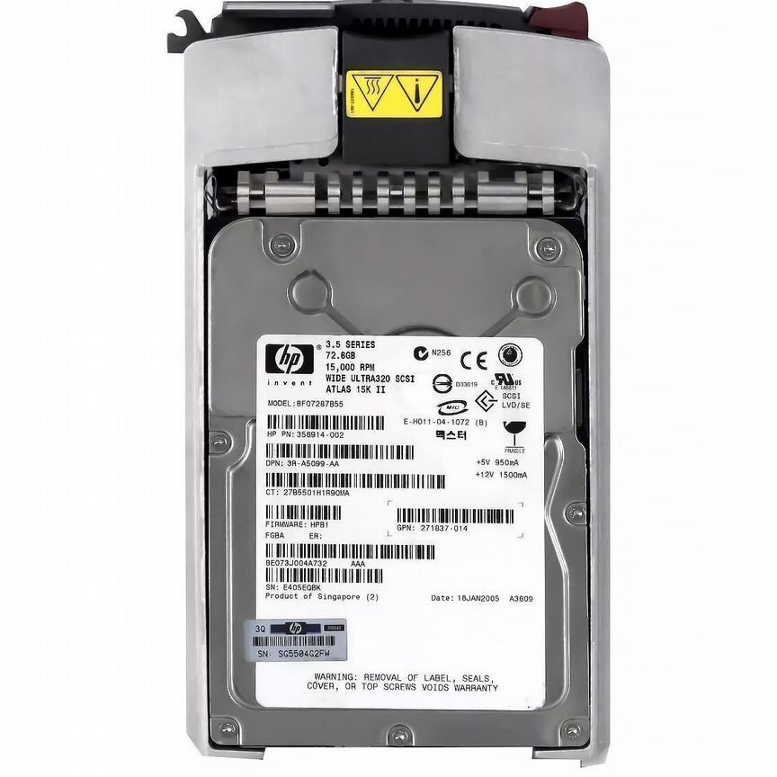 [356914-002] Жесткий Диск Hp Bf07287b55 72,8gb U320scsi 3.5" 356914-002