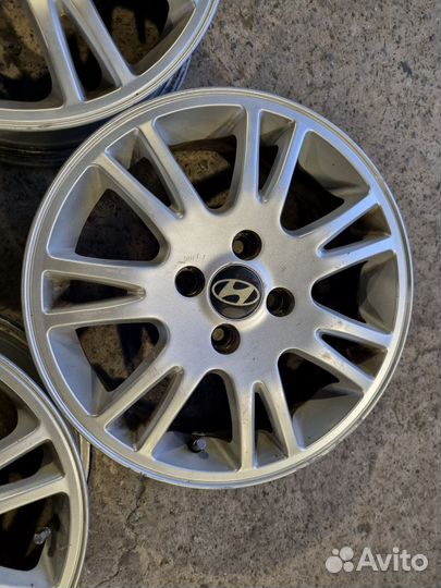 Диски литые R15,4x100 Хендай, в отл.сост