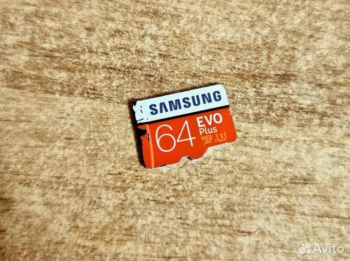Карта памяти Samsung EVO Plus microsdxc 64 Гб
