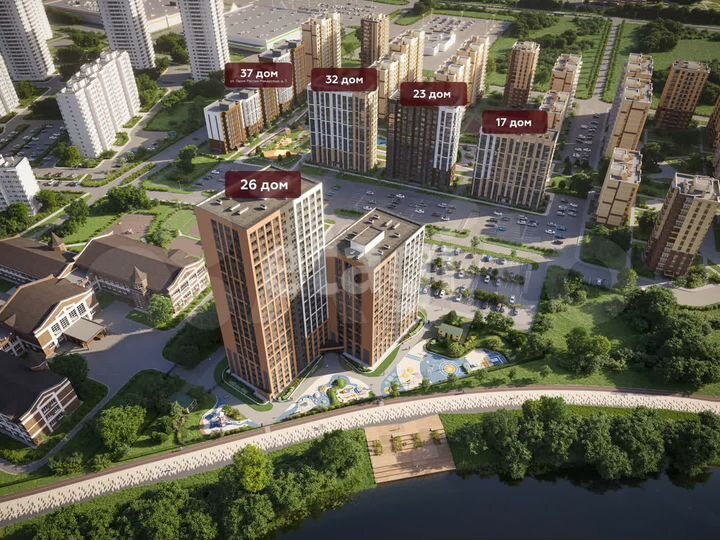 2-к. квартира, 63,5 м², 23/25 эт.