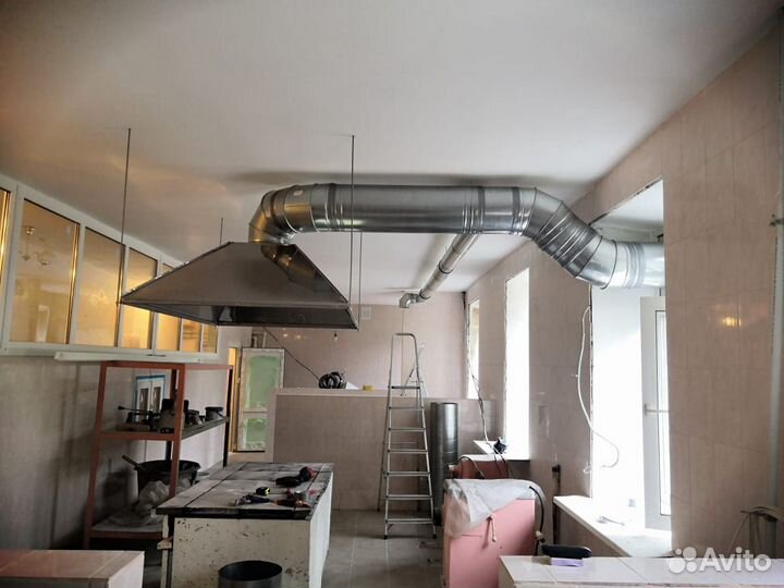 Монтаж систем вентиляции, вытяжка