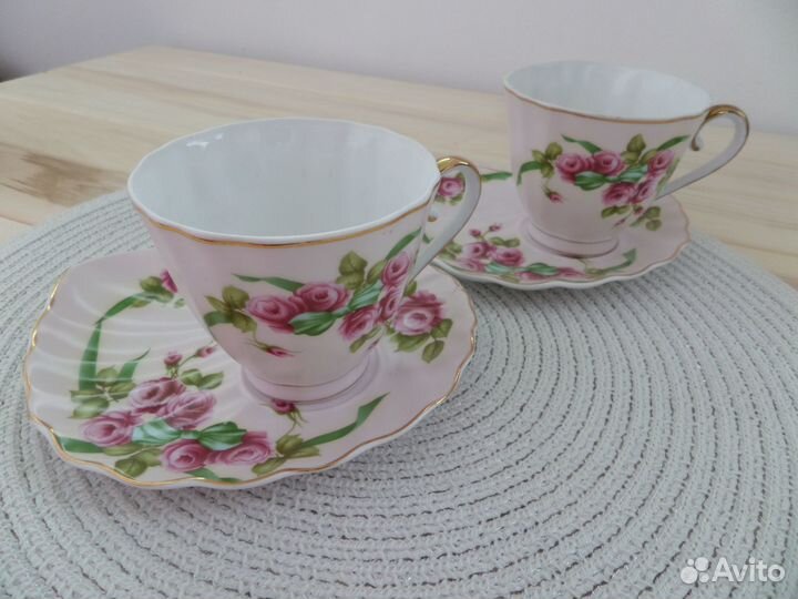 Чайный набор на 2 персоны. Фарфор