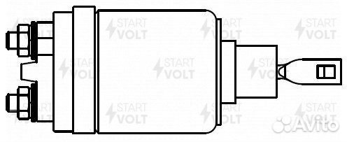 Реле втягивающее стартера для а / м лада 2108-099