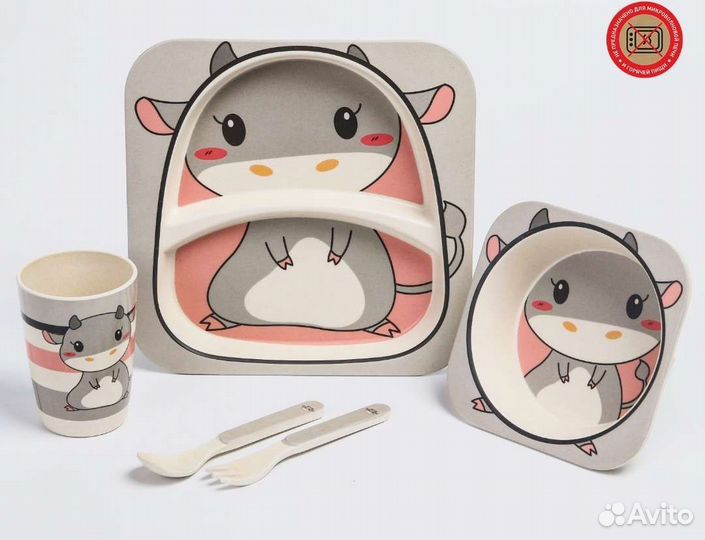 Детская посуда из бамбука