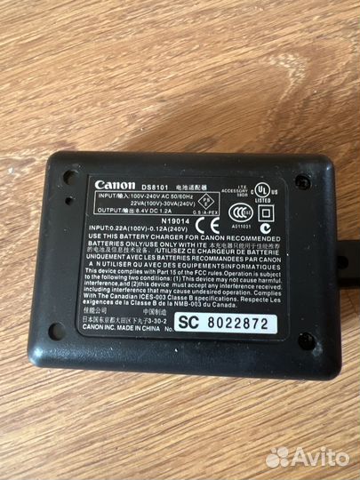 Зарядное устройство Canon DS8101 для фотоаппарата