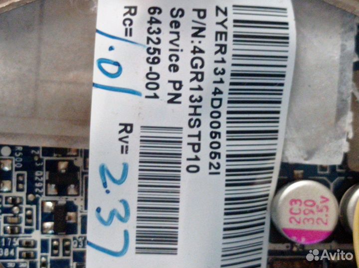 Материнская плата DA0R23MB6D0 Rev: D