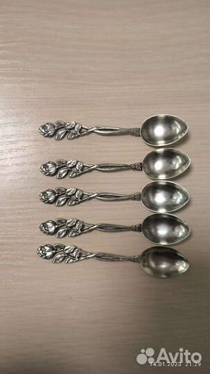 Серебряные кофейные ложки