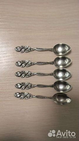 Серебряные кофейные ложки