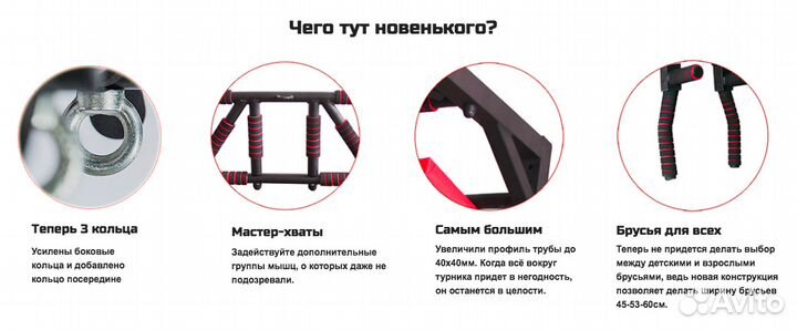 Турник Мультихват усиленный Брусья, Пресс Новый