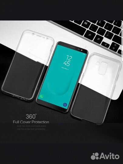 Двойной силиконовый чехол для телефона Samsung