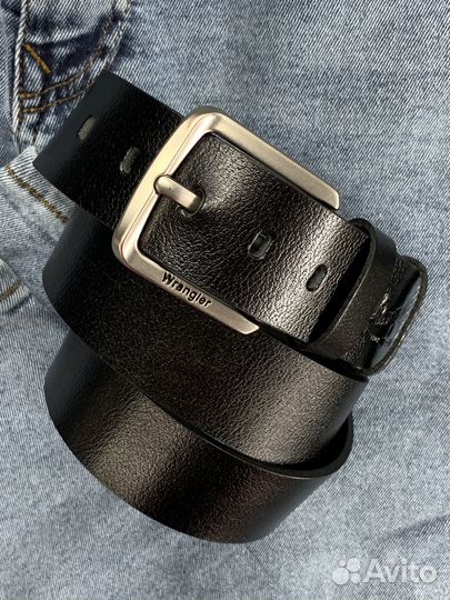 Ремень Wrangler Black Silver