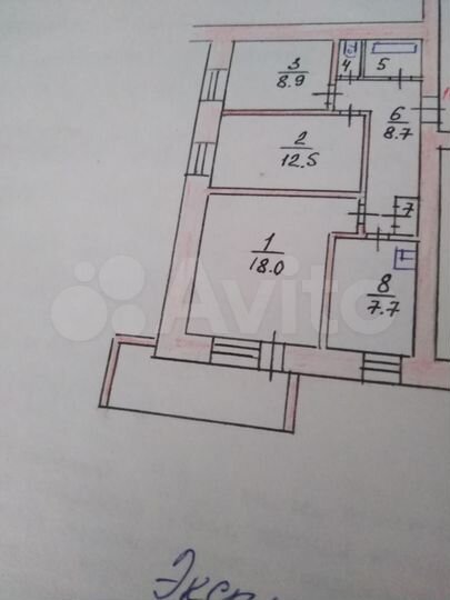 3-к. квартира, 60,4 м², 7/9 эт.