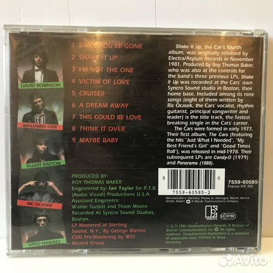 CD диск The Cars Shake it Up