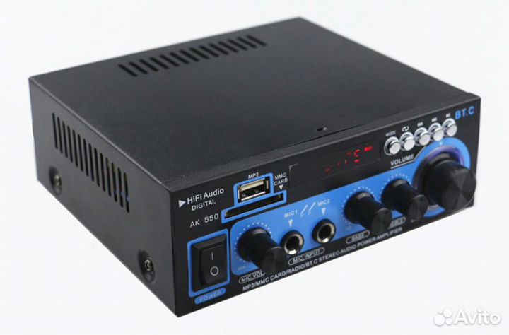 Усилитель с Bluetooth 2 х 400 Вт