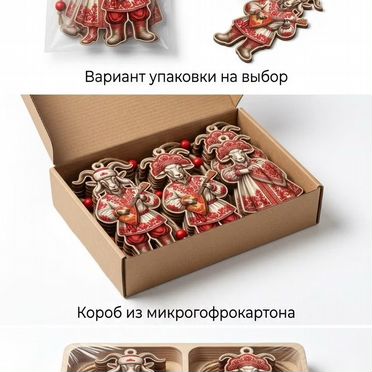 Елочные игрушки оптом Рождественские пряники