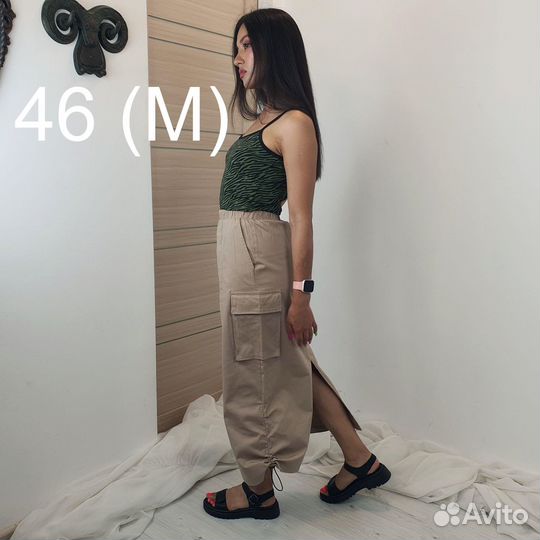 Юбка карго миди abnur 46 (M)