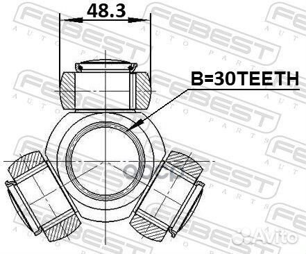 Трипоид 30X48.3 0116GRJ120 Febest