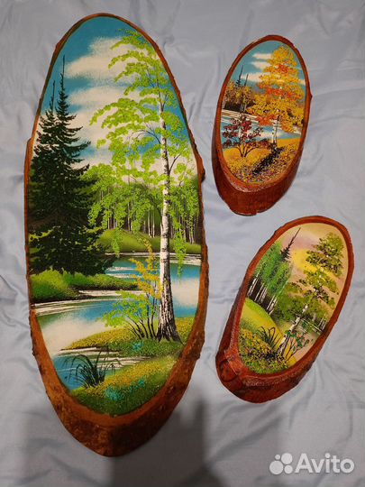 Картина панно из дерева