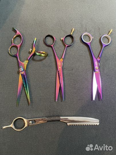 Ножницы парикмахерские, филировочная бритва