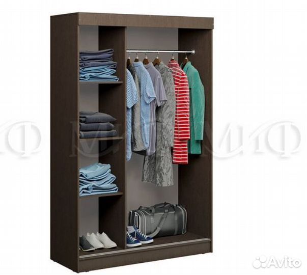 Шкаф купе Бася крафт белый/ графит