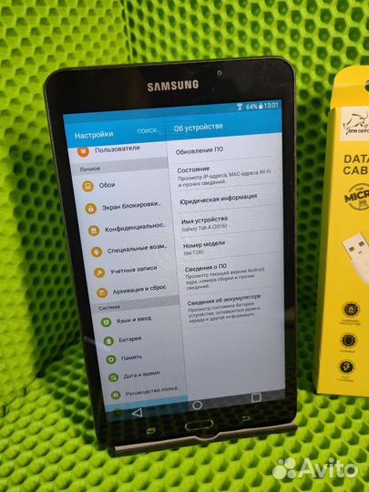 Планшет Samsung galaxy tab a6 android 5.1.1