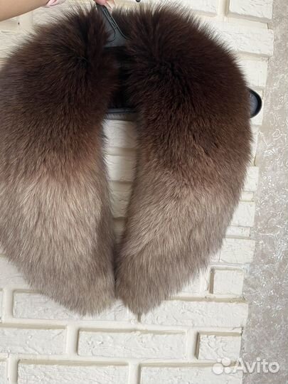 Меховой воротник песец