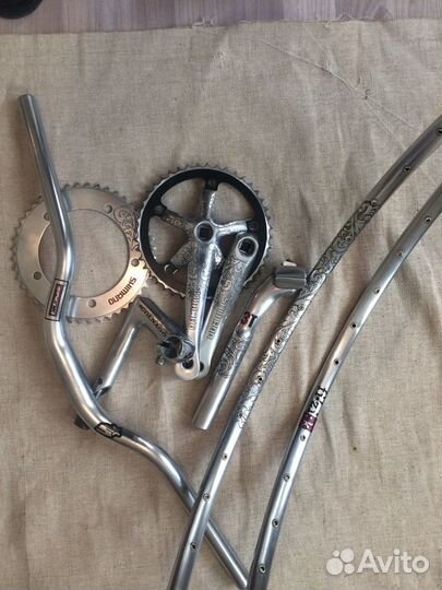 Система шатунов,вынос, подсидельный штырь, обода