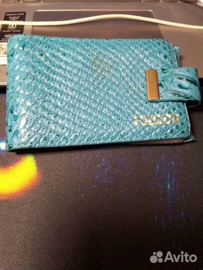 Визитница натуральная кожа