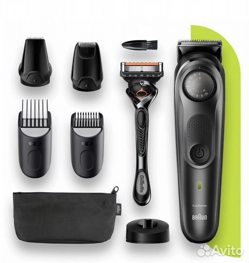 Триммер для бороды Braun BT7340 + Бритва Gillette