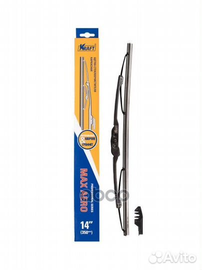 Щетка стеклоочистителя каркасная 350мм (2 адапт