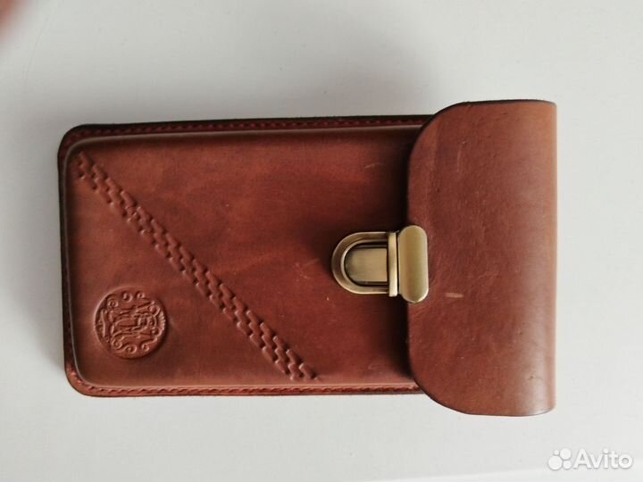 Сумка чехол для телефона натуральная кожа