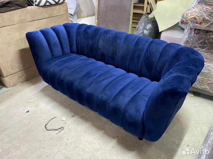 Диван для кафе «Дортманд», темно синий