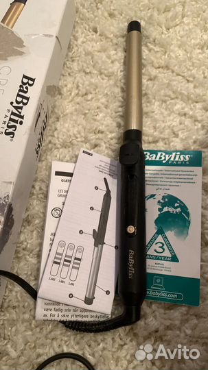 Плойка babyliss золотая