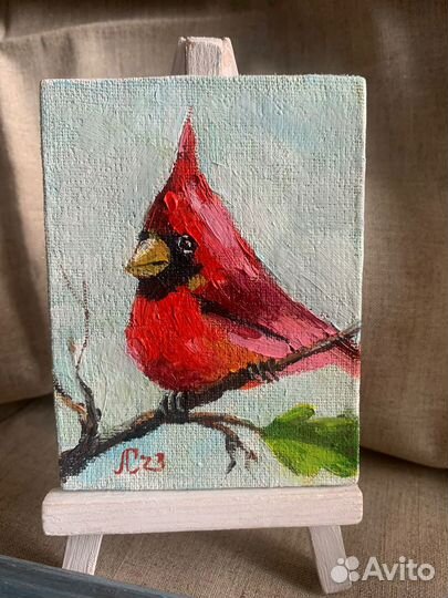 Миниатюры маслом Птички