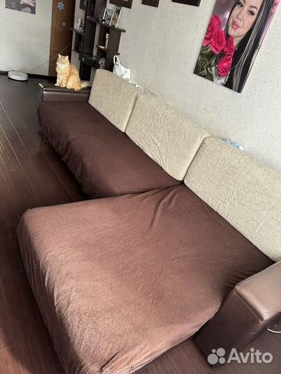 Большой угловой диван бу