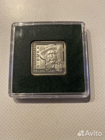 Памятные монеты Польша 10 zl proof, серебро