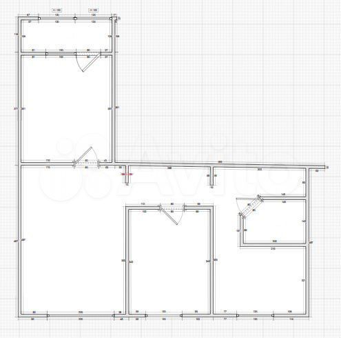 3-к. квартира, 54,3 м², 3/9 эт.