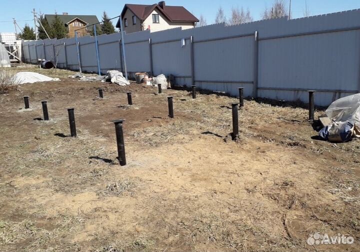 Сваи для каркасного дома