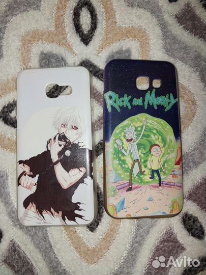 Чехол samsung galaxy a5 2017 (аниме/Рик и Морти)